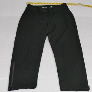 Betabrand Dress Pants S Classic Black Cigarette Leg Yoga Ankle Zip Travel